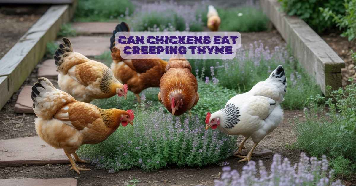 Can Chickens Eat Creeping Thyme