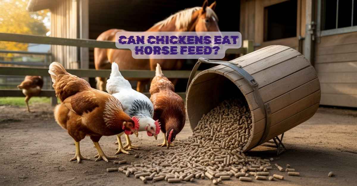 Can Chickens Eat Horse Feed?