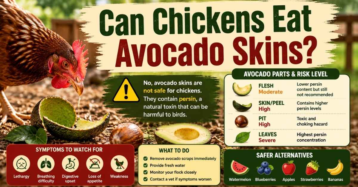 Can Chickens Eat Avocado Skins