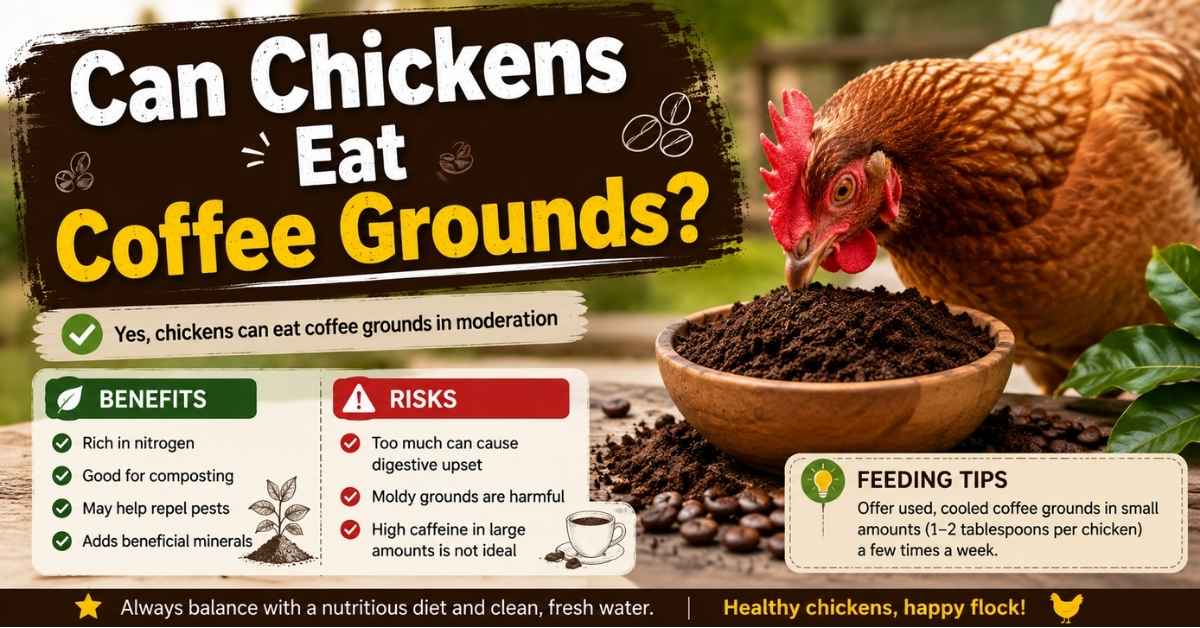 Can Chickens Eat Coffee Grounds