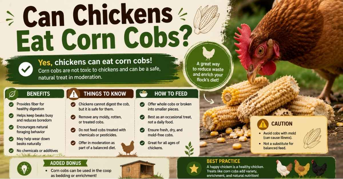 Can Chickens Eat Corn Cobs