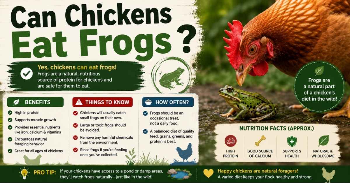 Can Chickens Eat Frogs