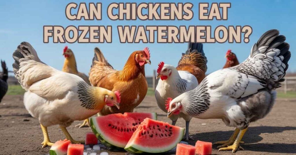 Can Chickens Eat Frozen Watermelon?