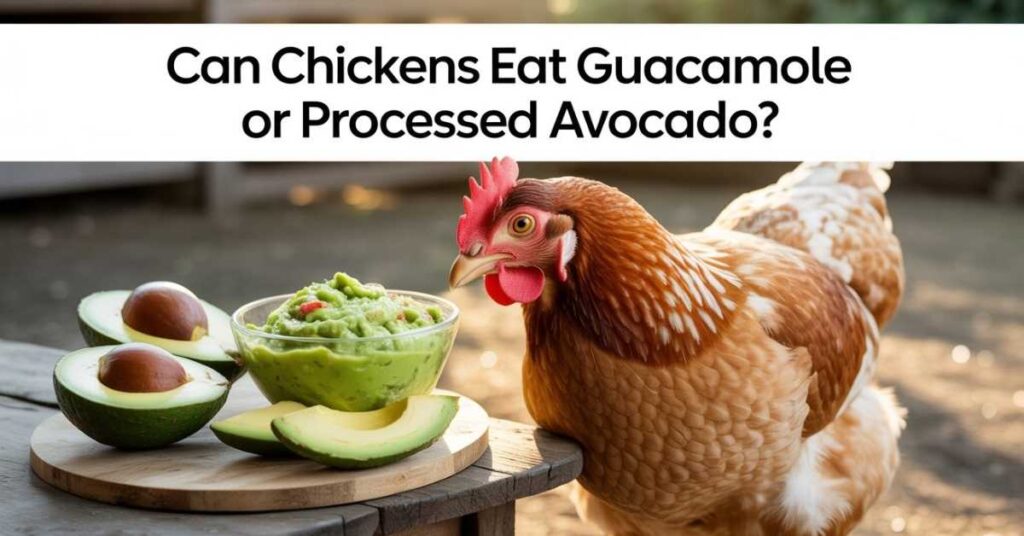 Can Chickens Eat Guacamole or Processed Avocado?