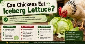 Can Chickens Eat Iceberg Lettuce