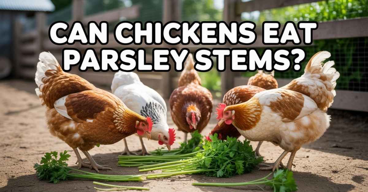 Can Chickens Eat Parsley Stems?