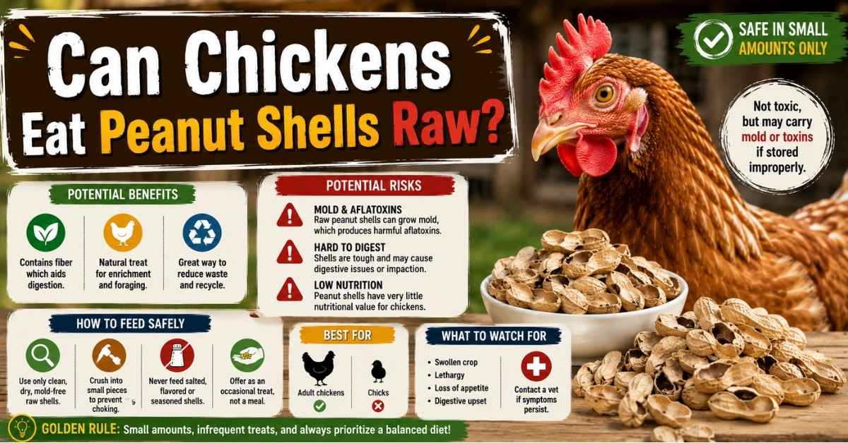 Can Chickens Eat Peanut Shells Raw