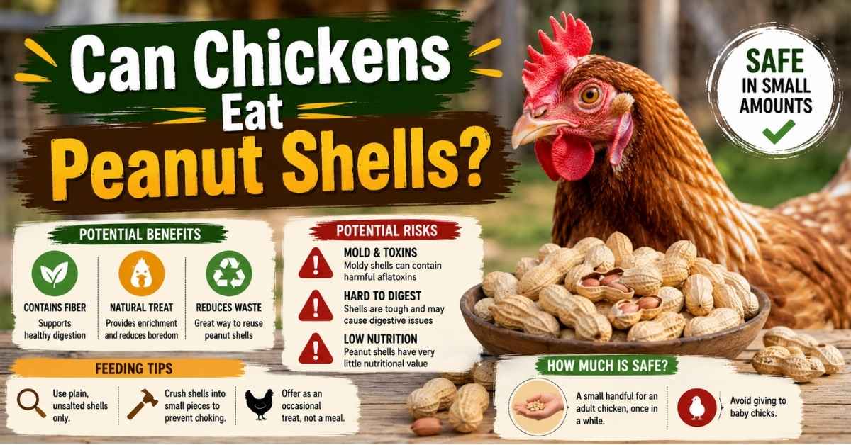 Can Chickens Eat Peanut Shells