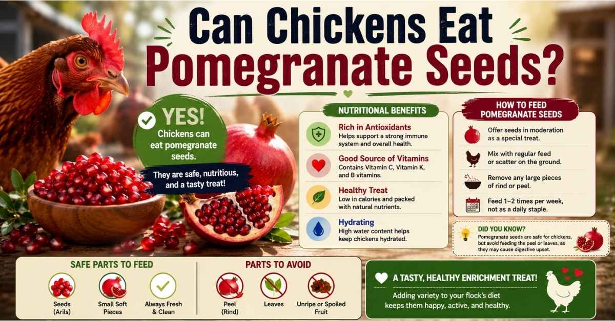 Can Chickens Eat Pomegranate Seeds