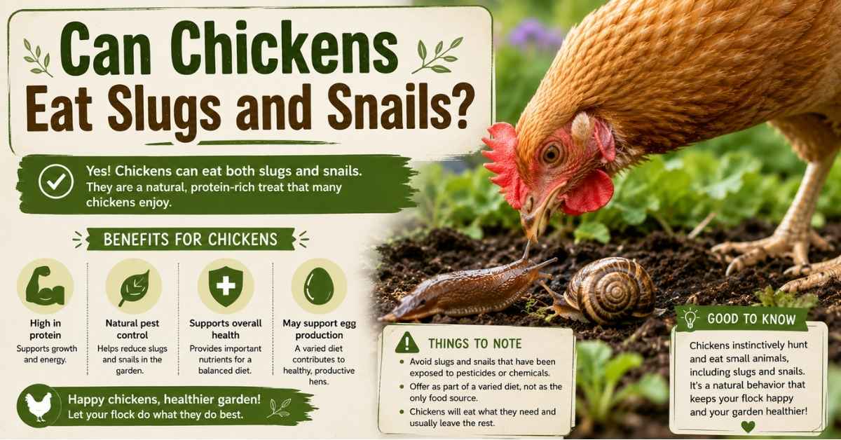 Can Chickens Eat Slugs and Snails