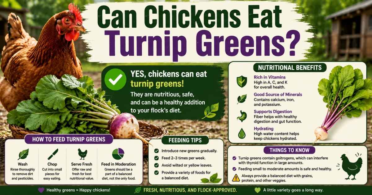 Can Chickens Eat Turnip Greens