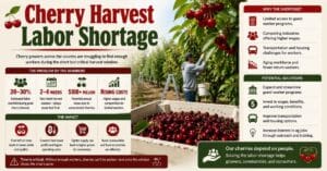 Cherry Harvest Labor Shortage