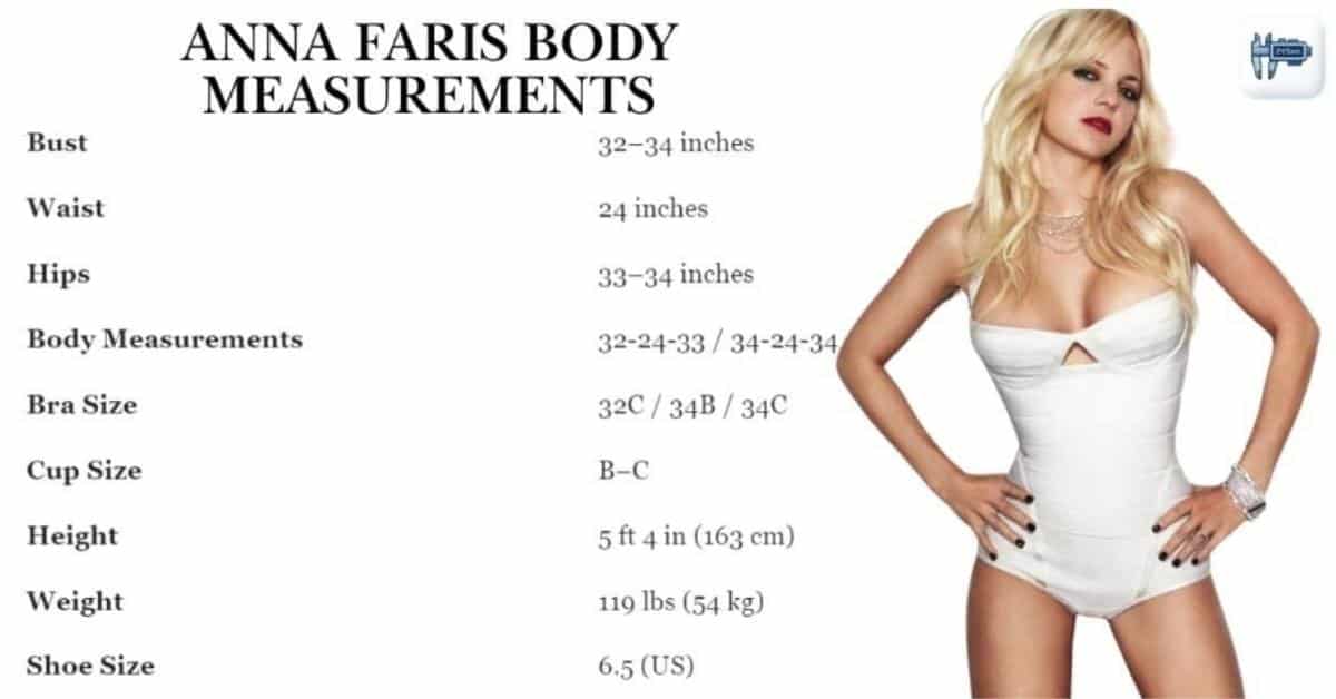 Anna Faris Body Measurements