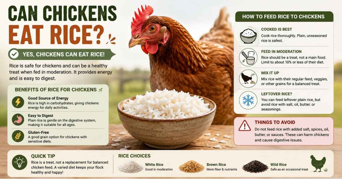 Can Chickens Eat Rice?