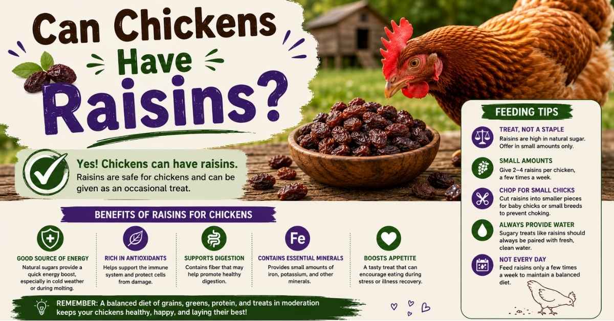 Can Chickens Have Raisins