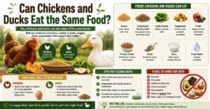 Can Chickens and Ducks Eat the Same Food