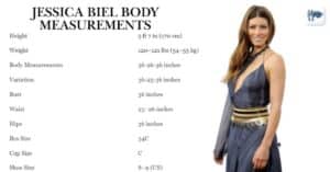 Jessica Biel Body Measurements